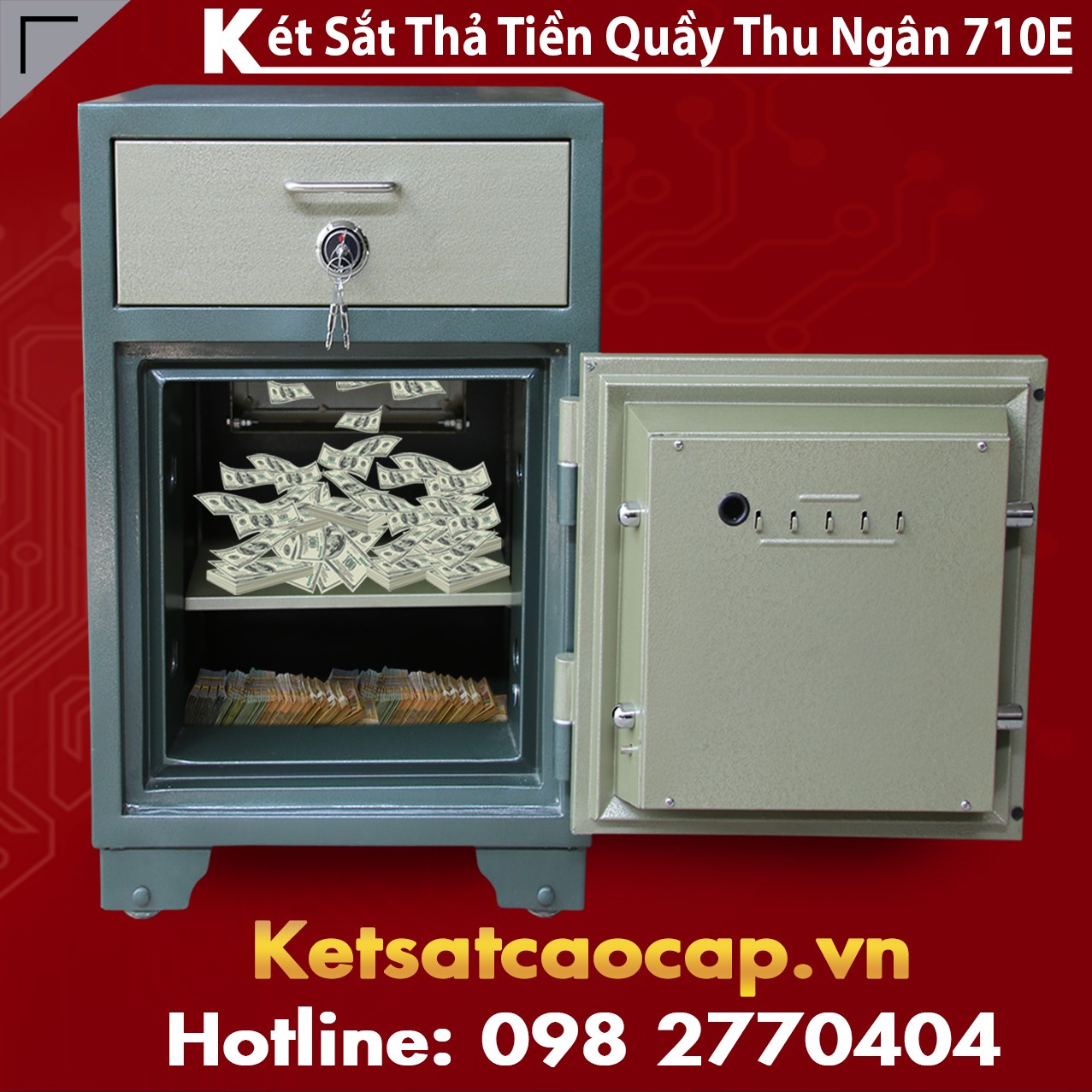 Két Sắt Thả Tiền BEMC GD100 Led